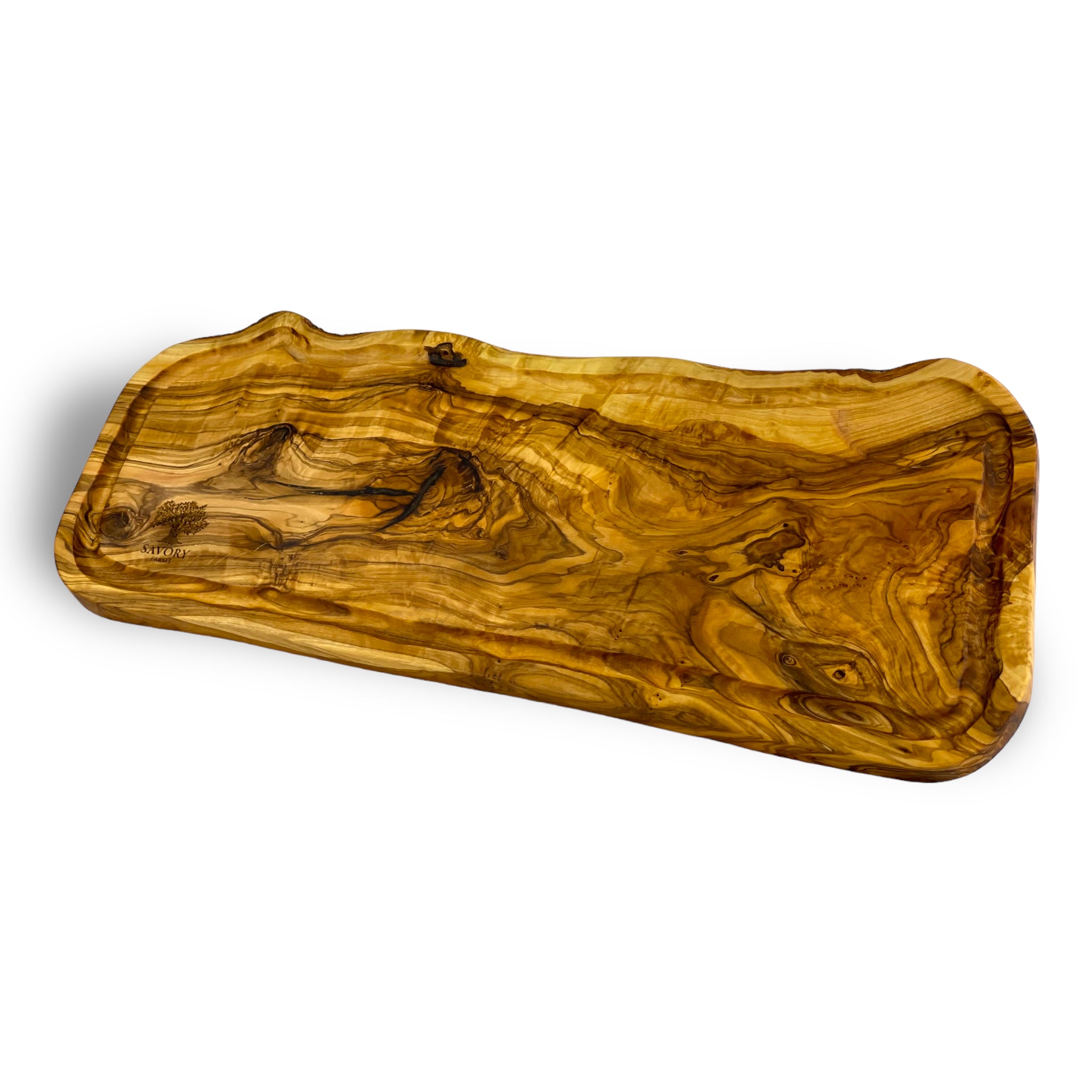 Mediterranean Natural Olive Wood - Rustic Cutting Board
