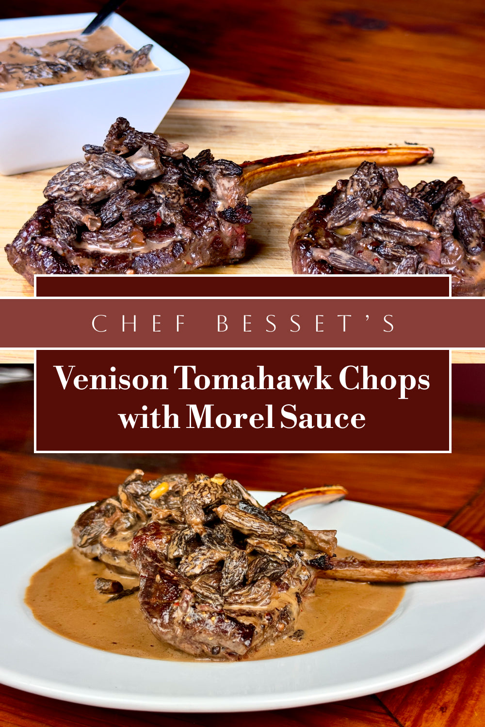 Rich & Flavorful Venison Tomahawk Recipe with Morel Mushrooms