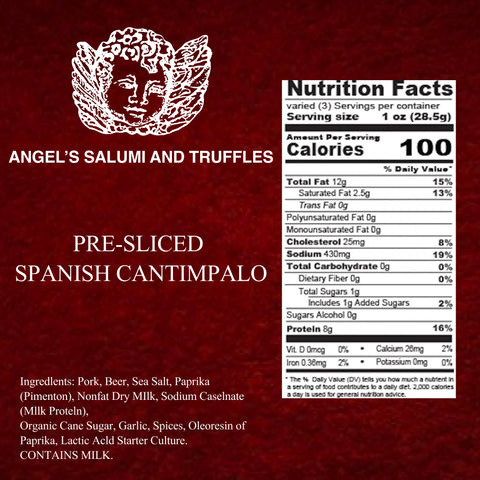 Pre-Sliced Spanish Cantimpalo Salami (3oz)