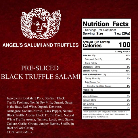 Pre-Sliced Black Truffle Salami (3oz)