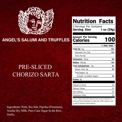 Pre-Sliced Chorizo Sarta Salami (3oz)