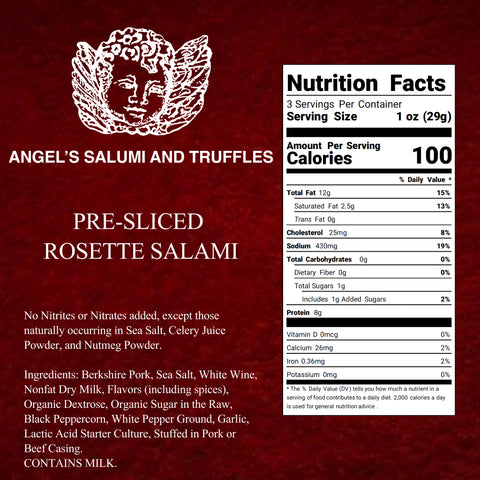 Pre-Sliced French Rosette Salami (3oz)