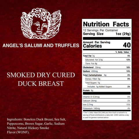 Smoked Duck "Prosciutto" - Dry Cured Duck Breast (10.5-12oz)