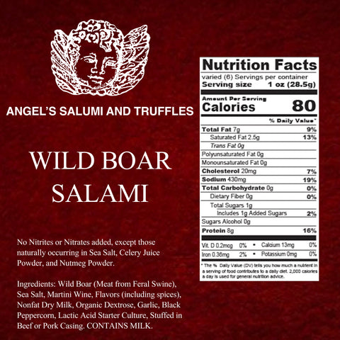 Wild Boar Salami (5.5oz)